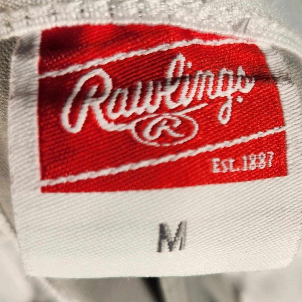 Rawlings Baseball Pants Mens Size M Grey Excellent Pro-Dri‎ ACABP31SR Reinforced